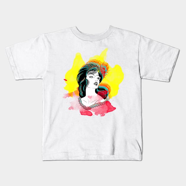 Tabasqueña. Kids T-Shirt by LeonLedesma